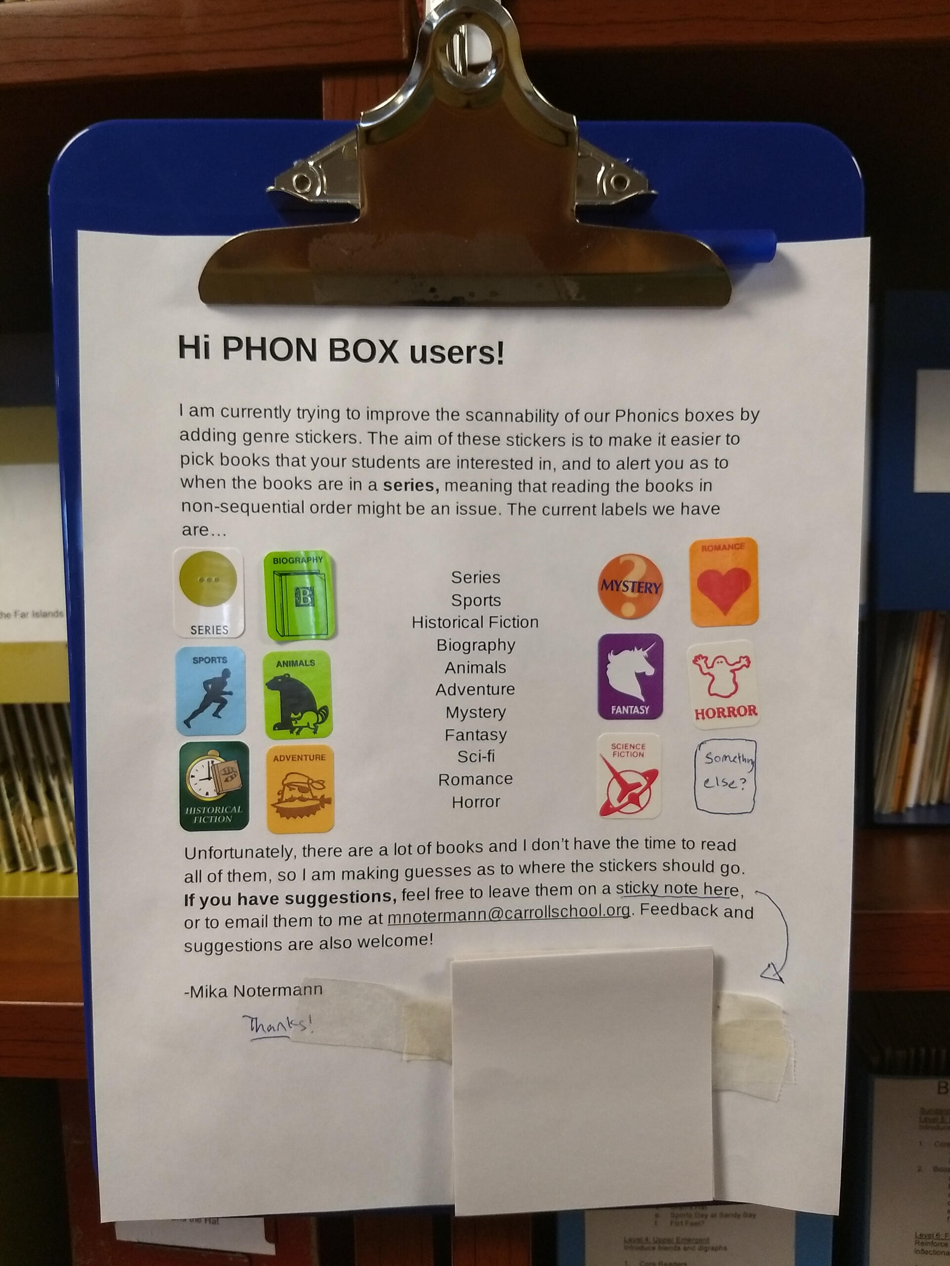 PHON BOX Clipboard